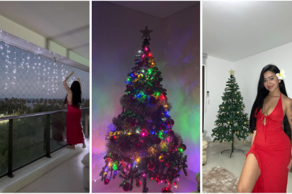 Non Stop apresenta a encantadora decoração de Natal revelada por Beca Barreto em sua nova casa.
