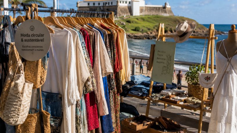 Moda circular sustentável no Porto da Barra e a transformação do consumo consciente na moda brasileira